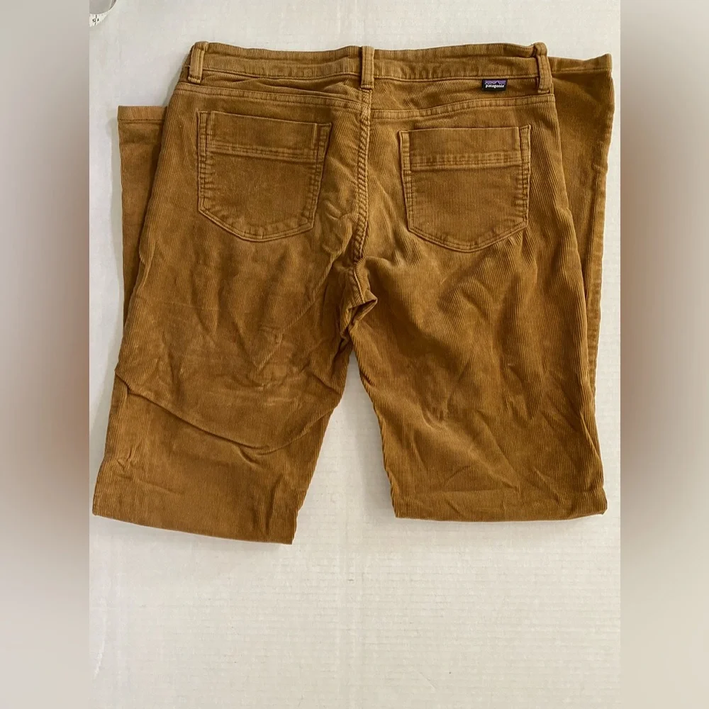 Patagonia Organic Cotton Corduroy Pants Mustard Tan Women's Size 27 - Picture 9 of 13